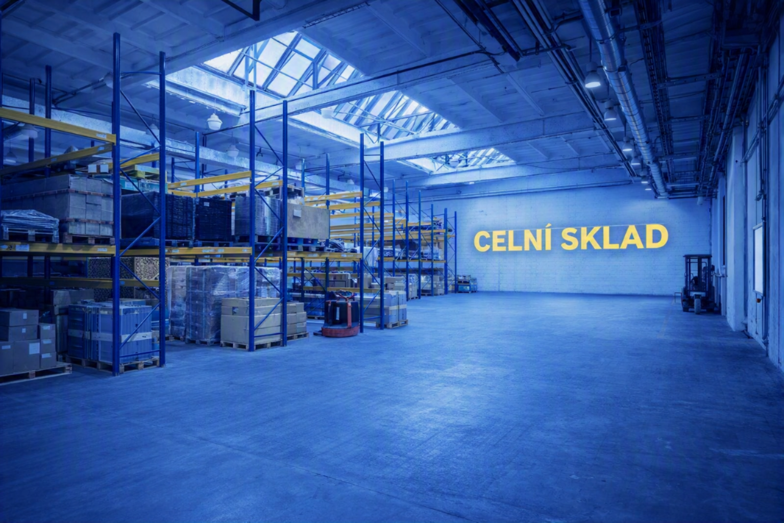 celni sklad interier